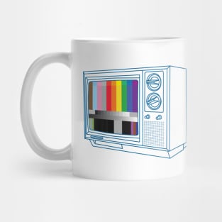 Queer vintage TV test pattern Mug